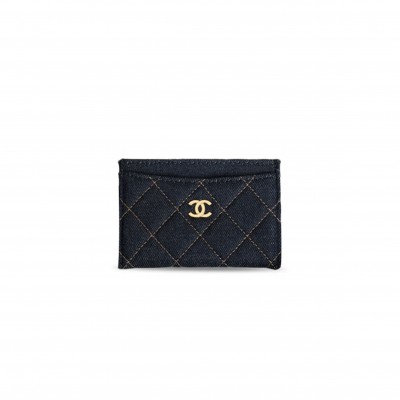 CHANEL MASTER 26P DENIM CARD HOLDER AP0213 (11*7.5*1cm)